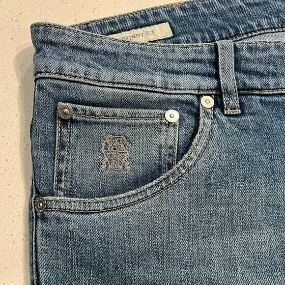 Brunello Cucinelli Jeans.Size 48 or 32.Skinny fit.Worn maybe once